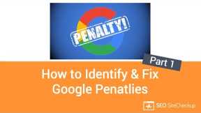 Identifying a Google Penalty