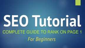 SEO Tutorial for Beginners - Step by Step Guide 2021! (+YOAST SEO)