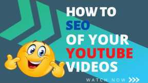 How to Rank Video On Frist Page Of YouTube | seo for youtube channel | Youtube seo 2022