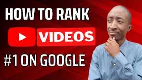 How to Rank YouTube Videos on Google - Rank On 1st Page of Google with Video