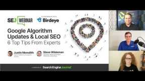 [Webinar] Google algorithm updates and Local SEO: 6 tips from experts