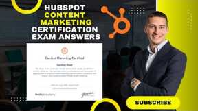 [60/60] HubSpot Content Marketing Certification Exam Answers 2022