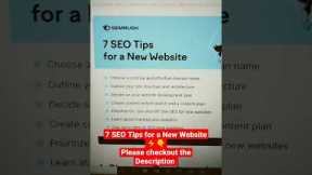 The 7 Most Important SEO Tips for Higher Rankings: SEO Tips For Beginners