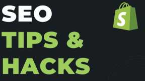 Shopify SEO Tips and Hacks. SEO Checklist.