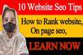10 website seo tips| how to rank