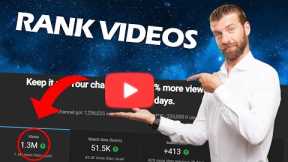 HOW TO RANK YOUTUBE VIDEOS #1-10| RANK YOUR YOUTUBE VIDEOS FAST | YOUTUBE SEO