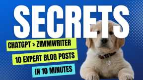 chatgpt and zimmwriter 10 blogs in 10 minutes