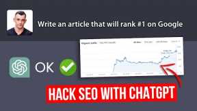 ChatGPT SEO Strategy: How I Rank ChatGPT Content #1 Page of Google 2023