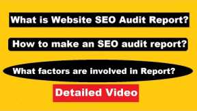 What is website SEO Audit report | Facts about website SEO audit report | #seo #seoaudit #earnmoney