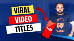 How to find searchable title | how to write best title for youtube video | Technical Aamir