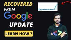 How to Recover a Website from Google Core update