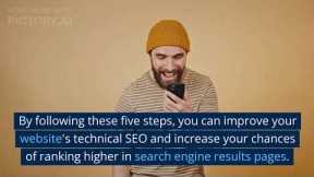5 Steps to Improve Your  Technical SEO