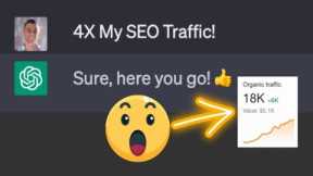 🚀These ChatGPT SEO Strategies 4X’d My SEO Traffic in 42 Days!📈🔥