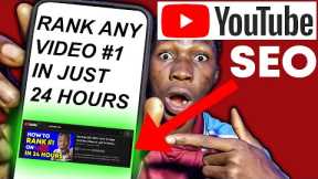 Youtube SEO - 2023 - How To Rank Youtube Videos Fast (In 24 Hours)