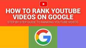 How To Rank YouTube Videos On First Page Of Google With A New YouTube Channel | YouTube SEO Tips