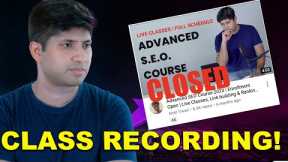 Closed | Advance SEO Course – Class Recording | Amit Tiwari Advance SEO Course