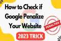 how to check if google penalized my