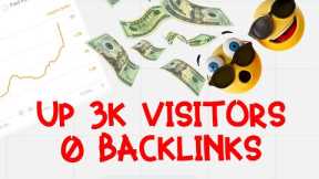 🏴‍☠️ Road to 1M in public: SEO niche site up 🤑 +3k visitors 0 backlinks