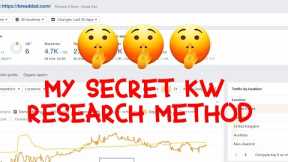 🤫 UR WELCOME! My keyword research method to rank DR 0 niche sites - NO BACKLINKS