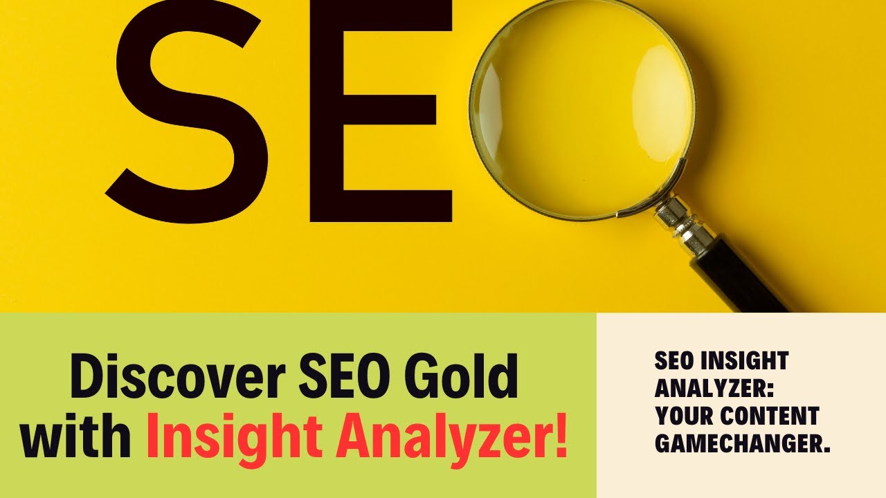 Open Search Engine Optimization Gold: How Insight Analyzer Discovers Content Ideas Google Can't Stand Up To 