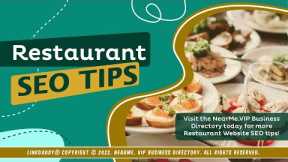 Restaurant SEO Tips