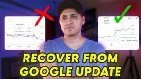 5 Ways To Recover Your Website From March 2024 Google Core Update | Recover Traffic - Google Update