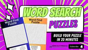 GOF 07-05-24 - Wordsearch Puzzle Maker Training