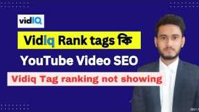 What is Youtube Video SEO rank tags | Vidiq Tag ranking not showing