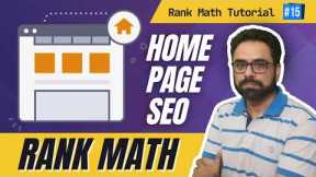 Rank Math Homepage SEO |  Rank Math Tutorial #15 | Robin Mehta