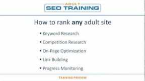 How to Rank Any Adult Site