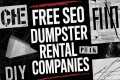 Dumpster Rental Free Until You Rank