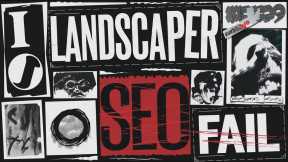 Landscaping SEO FAIL: Why J And C Lawn Care Gets Useless Traffic | Landscaper SEO | Green Hat SEO