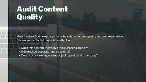 How To Recover From A Google Algorithm Update?