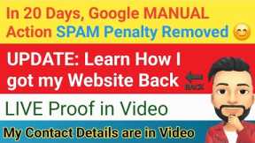 Google Spam update Recovery 2024 | Google manual action penalty removal Guide (A-Z)