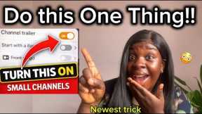Turn This ON & YouTube Will Start Recommending Your Videos (Small Channels)